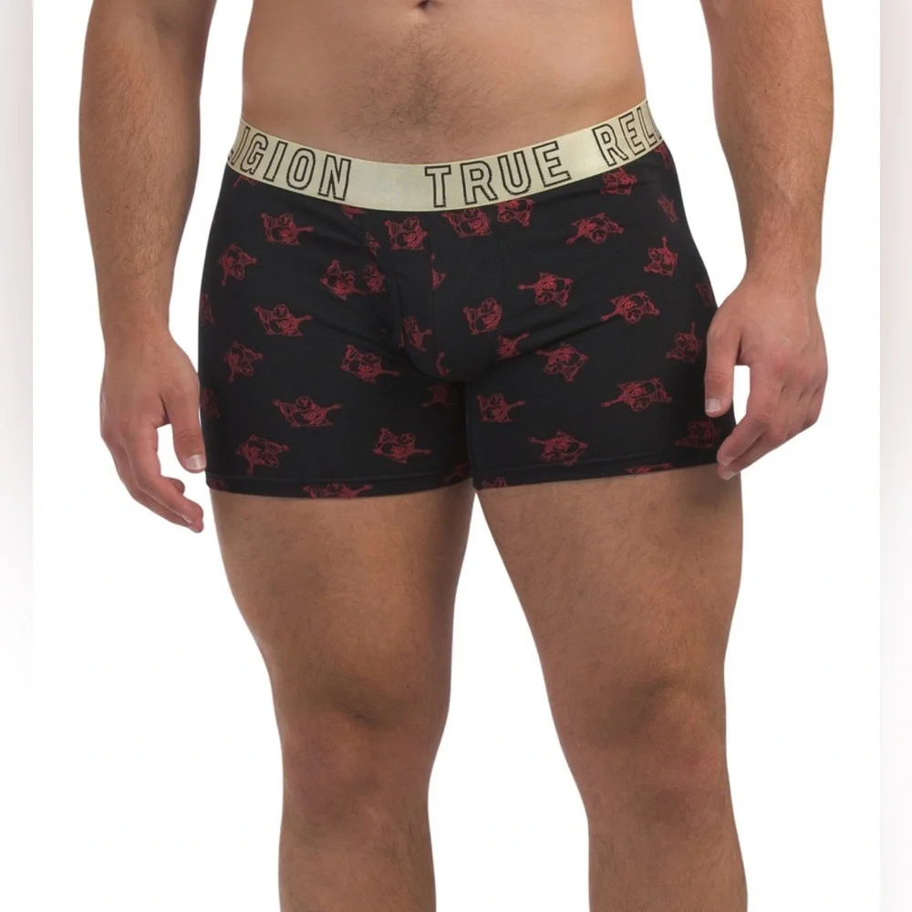 True Religion Men’s Boxer Briefs 4-Pack Size Large Luxe Touch Underwear NWT